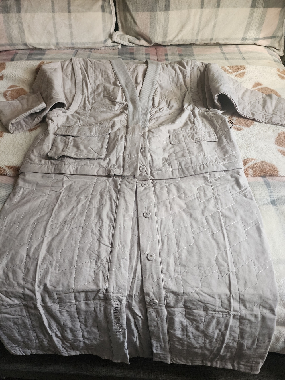 Honor The Gift L/XL Light Gray Paratrooper Overcoat